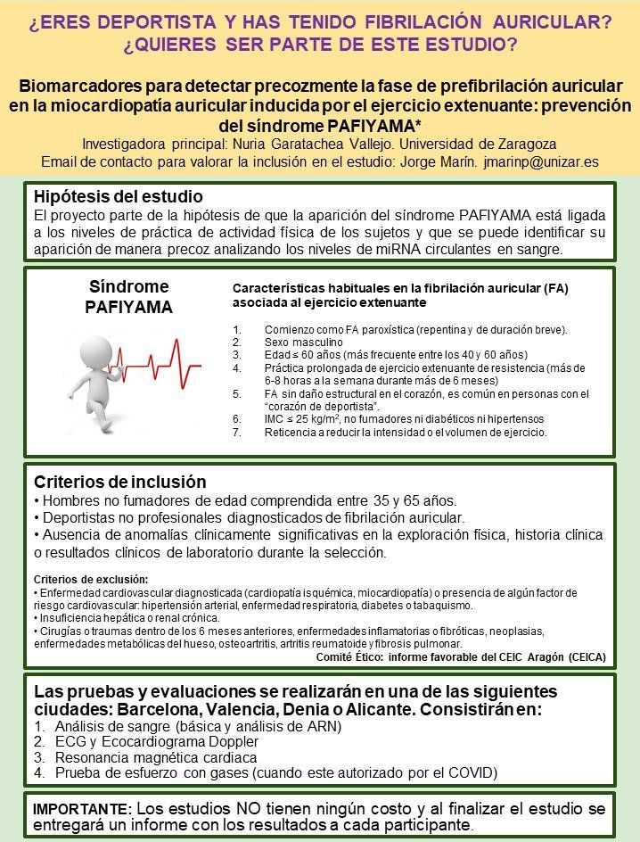 ¿Eres deportista de resistencia y has tenido fibrilación auricular? ¡Te necesitamos!