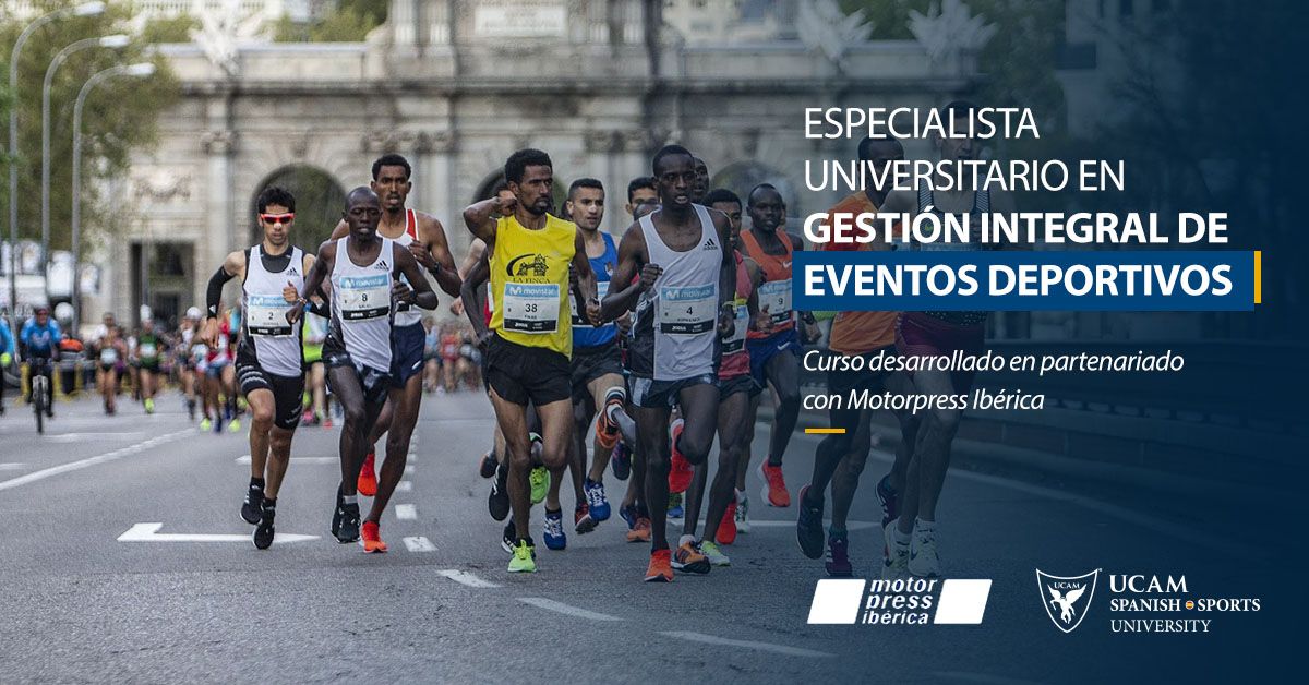 La UCAM y Motorpress Ibérica lanzan el título de Especialista en Gestión de Eventos Deportivos.