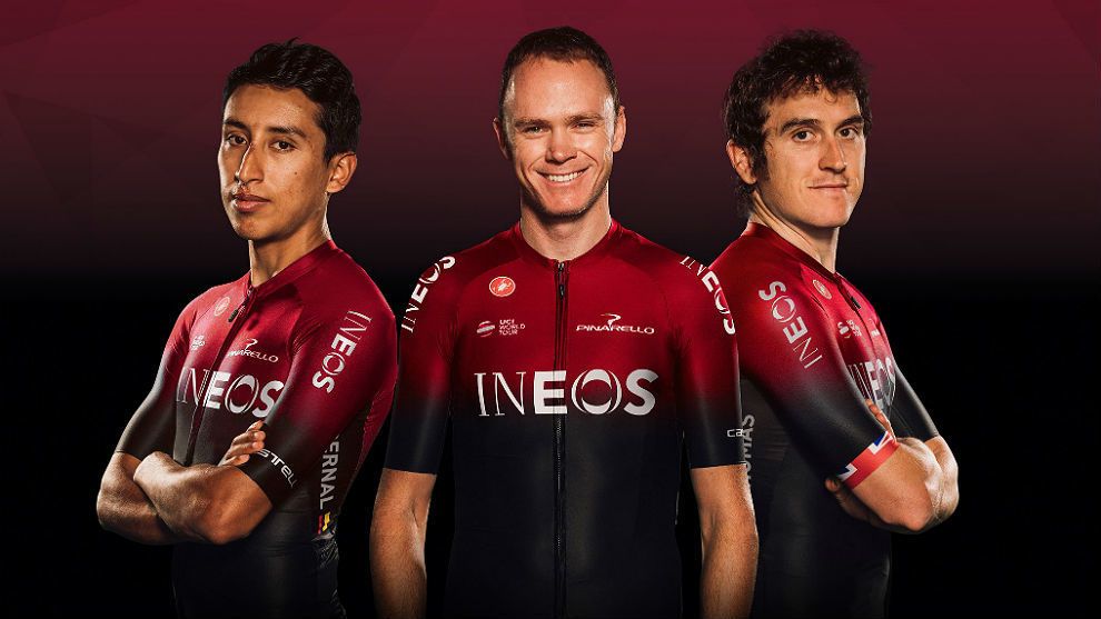 Ineos con Bernal y Carapaz en el Tour, Thomas al Giro y Froome a la Vuelta.