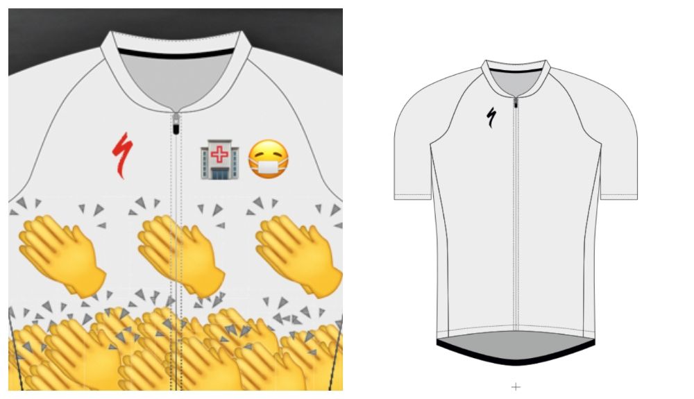 Aplaude al personal sanitario con tu maillot.