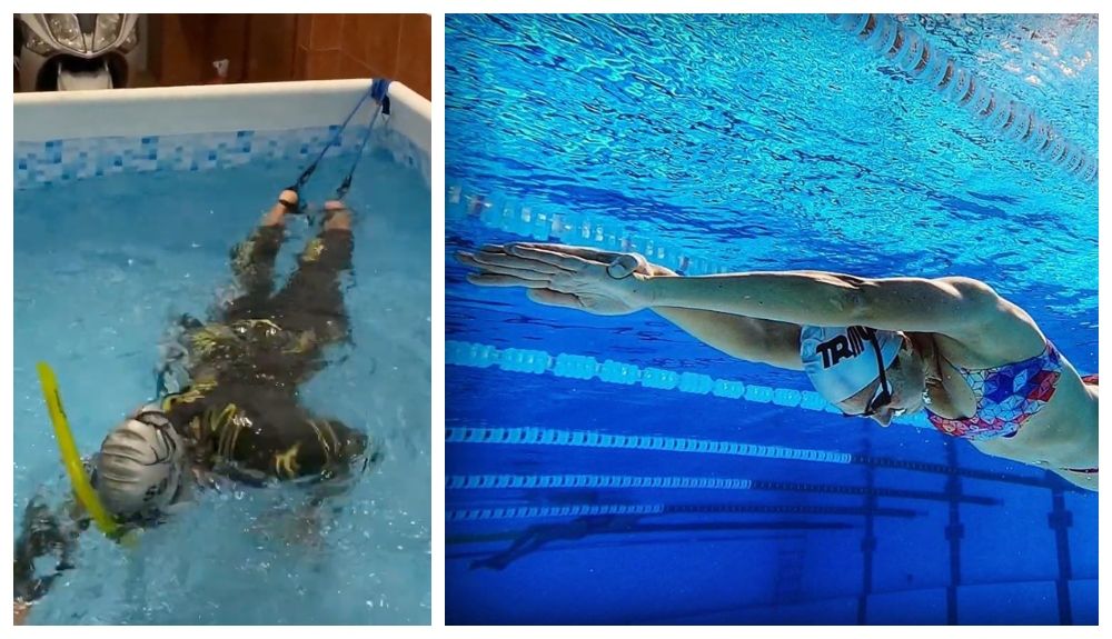 Judith Corachán se monta su piscina climatizada en la cochera: "No os asustéis".