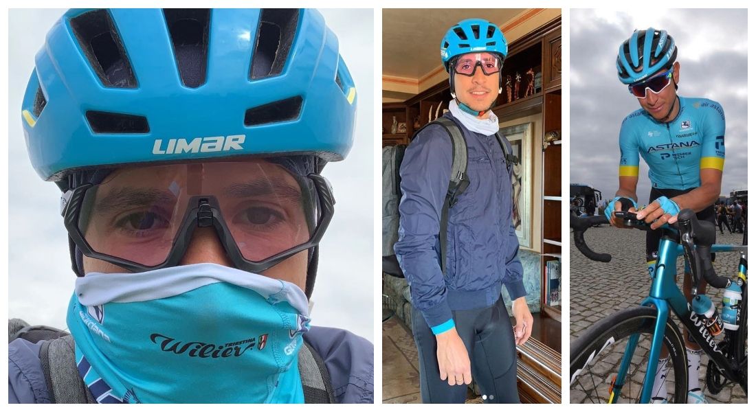 "Tengo una bicicleta, dos piernas, una máscara... puedo ser útil para las personas mayores". "Tengo una bicicleta, dos piernas, una máscara... puedo ser útil para las personas mayores".