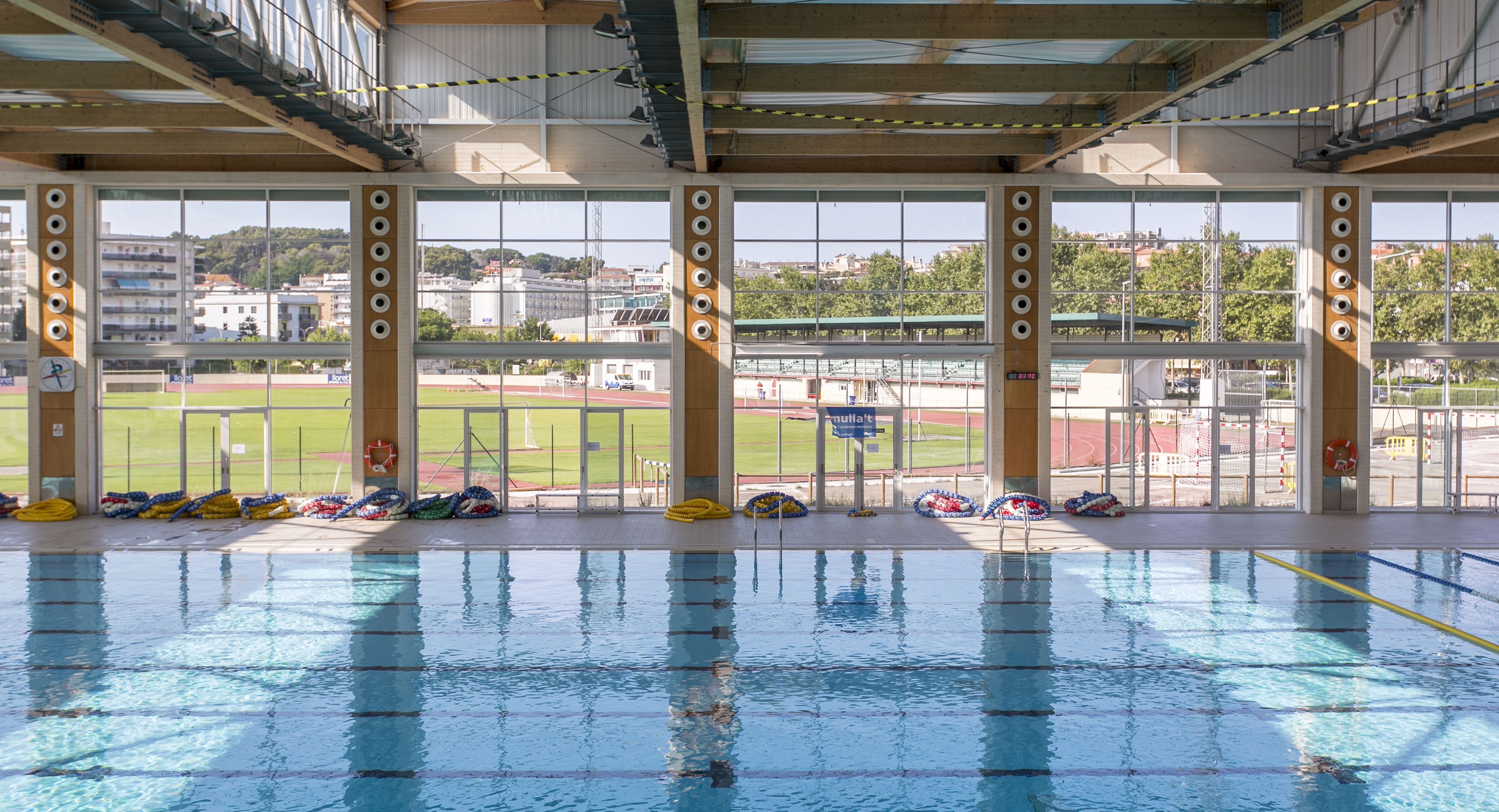 La piscina olímpica climatizada de Lloret de Mar.