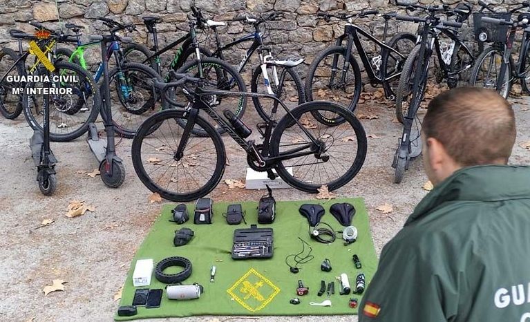 Detenido por robar bicicletas por toda Mallorca valoradas en 85.000 euros.