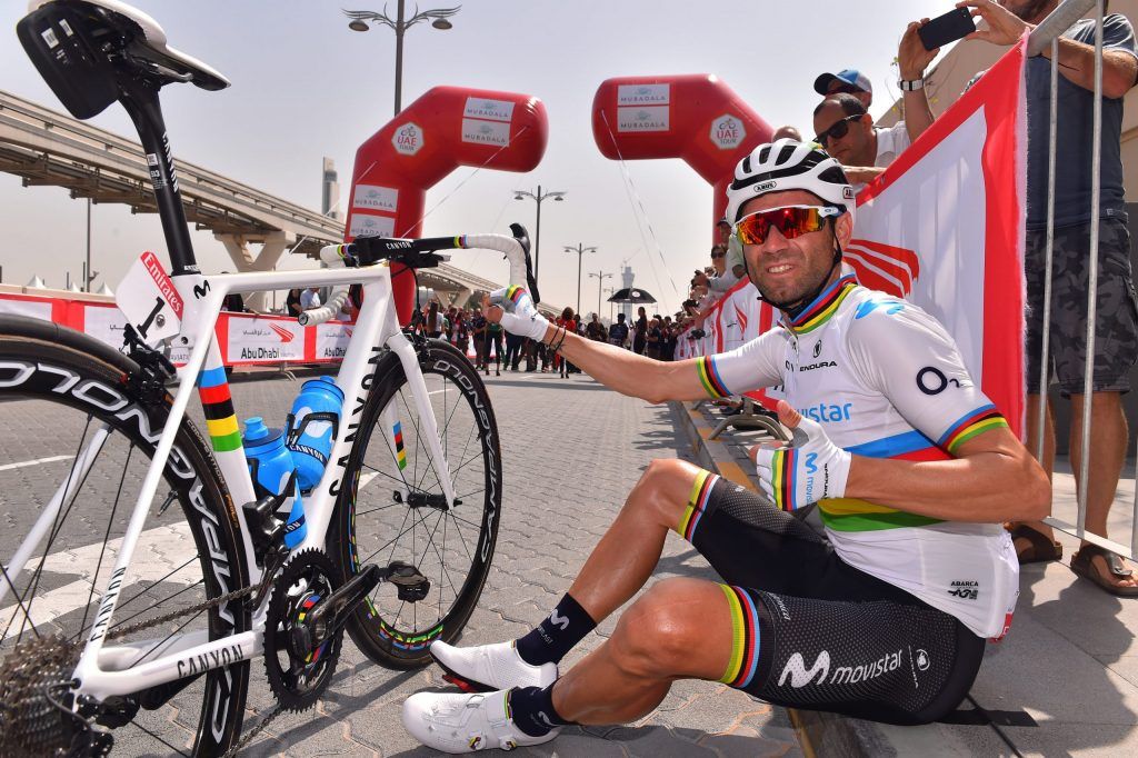Las bicis especiales de Valverde, Quintana y Dowsett.