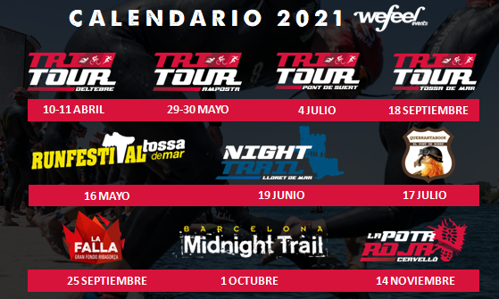 CALENDARIO 2021 WEFEEL EVENTS