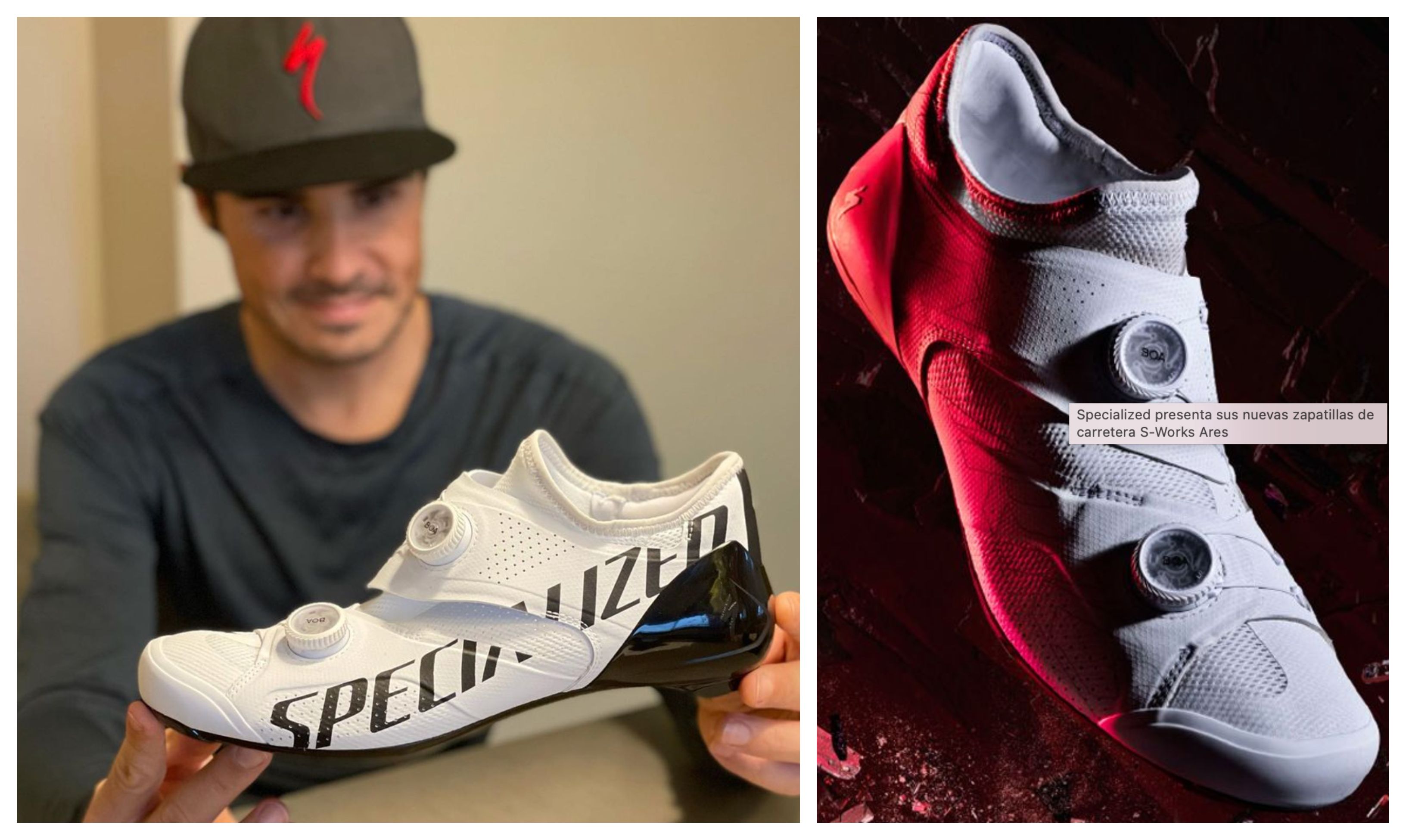 Así son las nuevas 'súper zapatillas' de Noya de más de 400 euros: Specialized S-Works Ares.