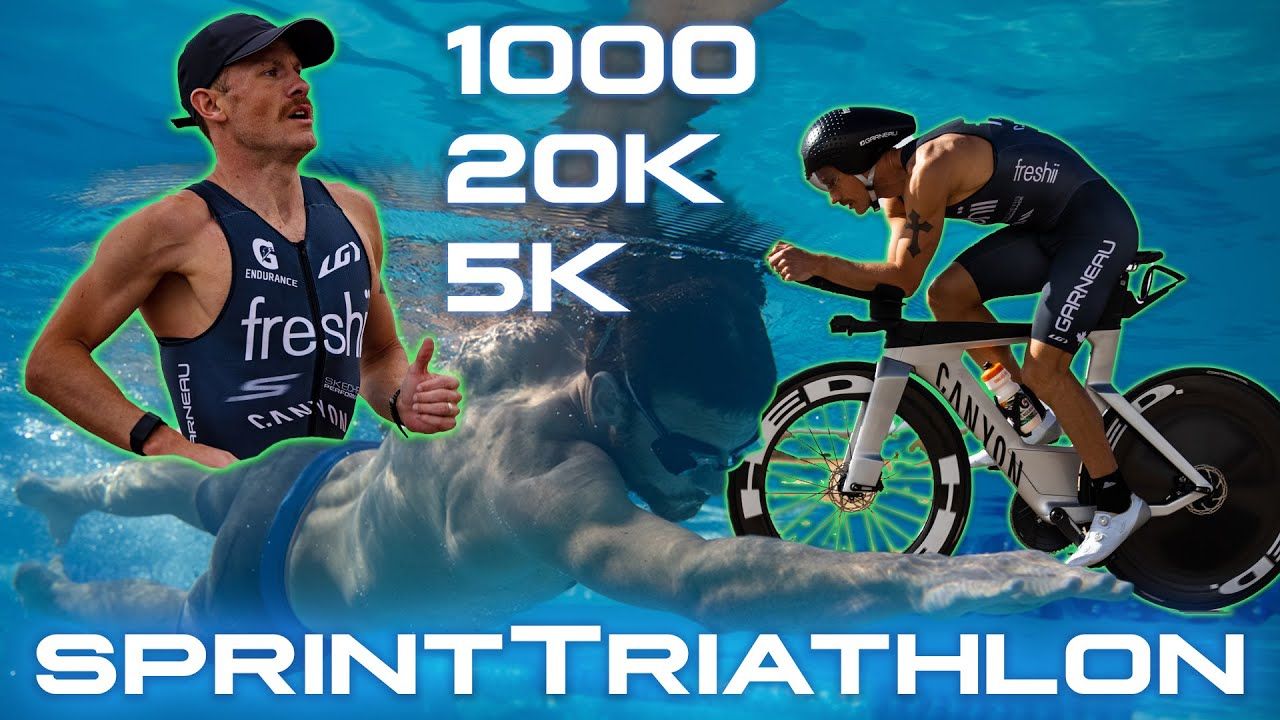 El 'calentón' de Sanders en un triatlón sprint de entrenamiento: el 5.000 a pie, a 3:01/km.