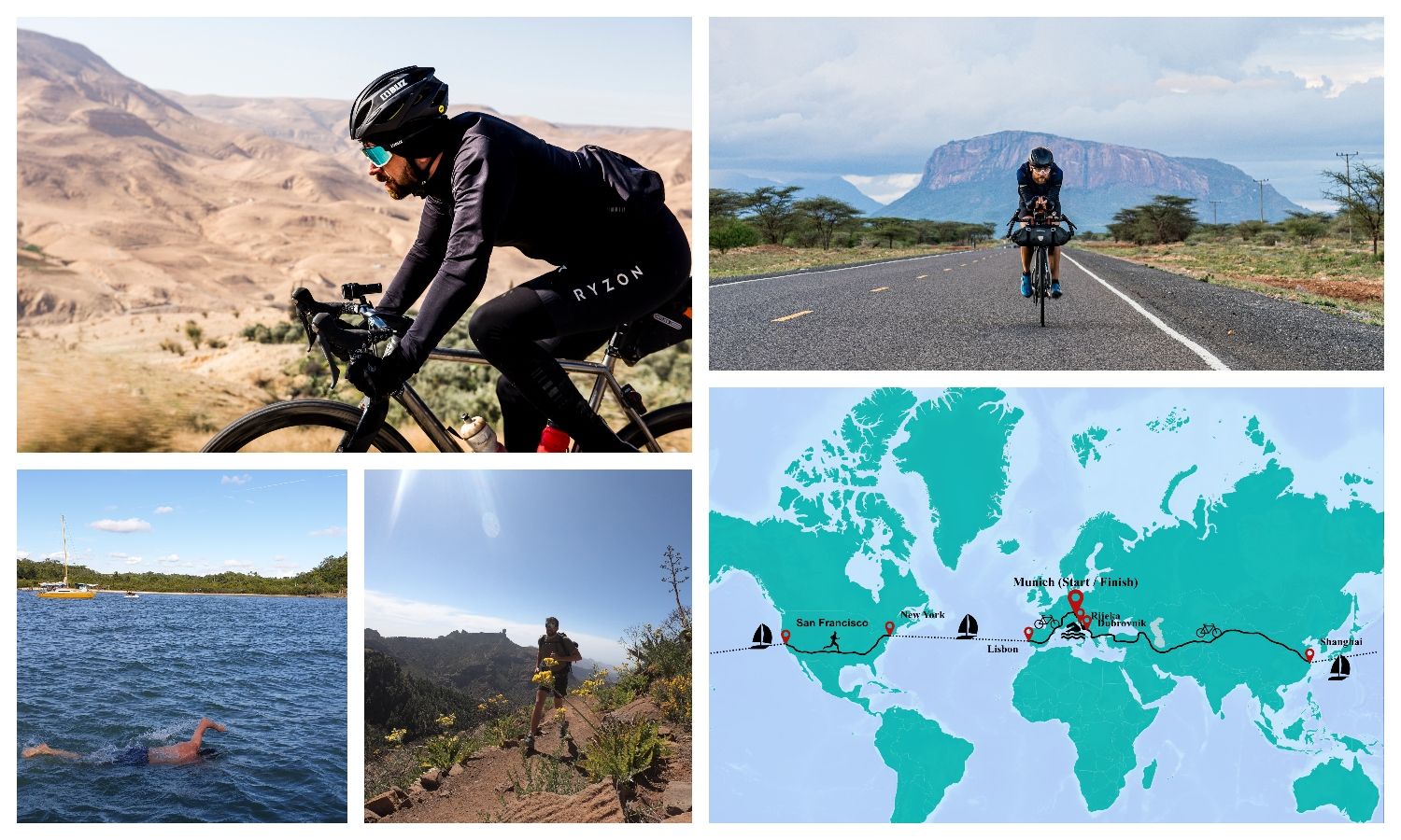 Un atleta extremo alemán hará 'el triatlón más largo del mundo': dar una vuelta a la Tierra.