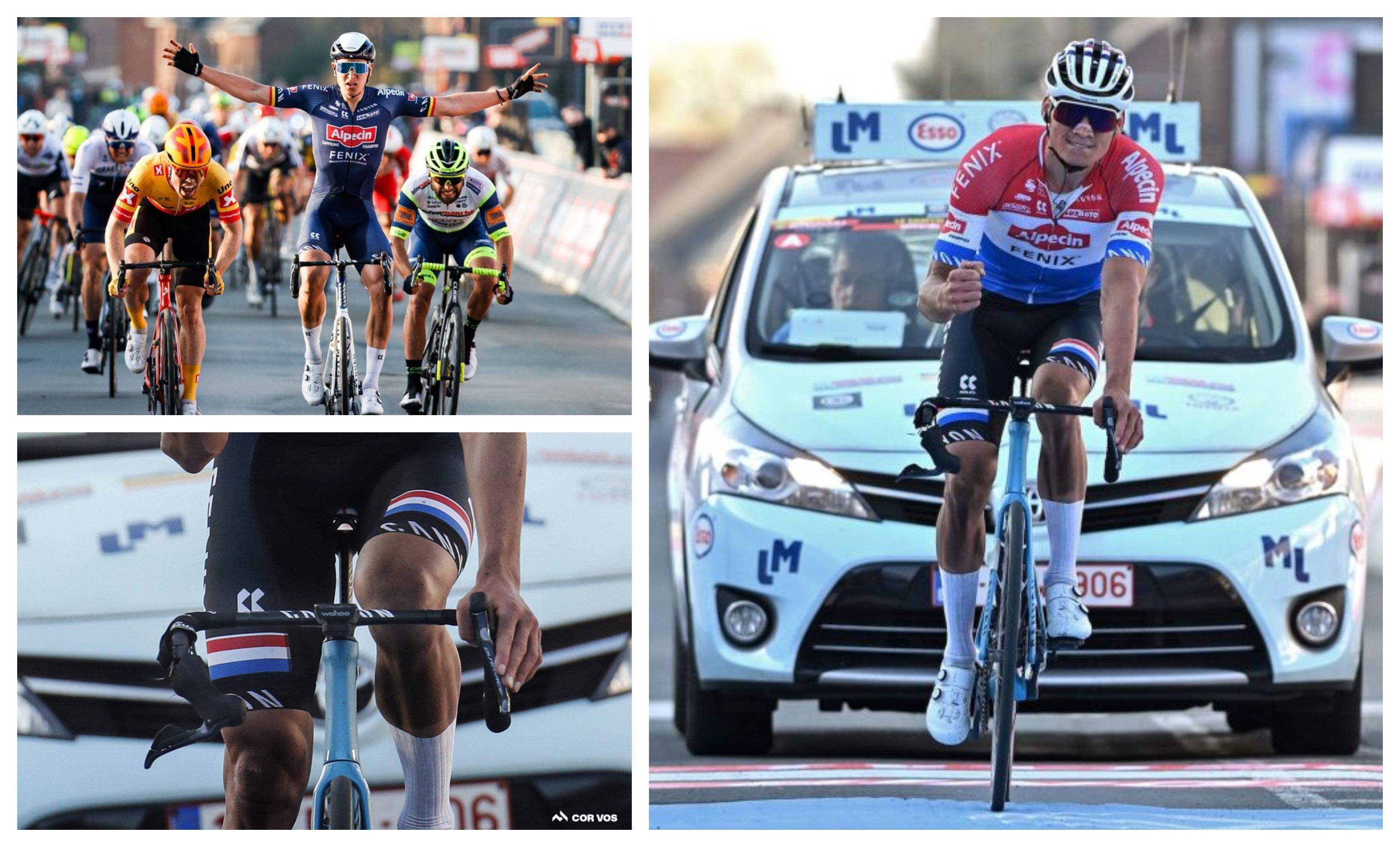 "Van der Poel tenía el manillar roto; aproveché la ocasión".