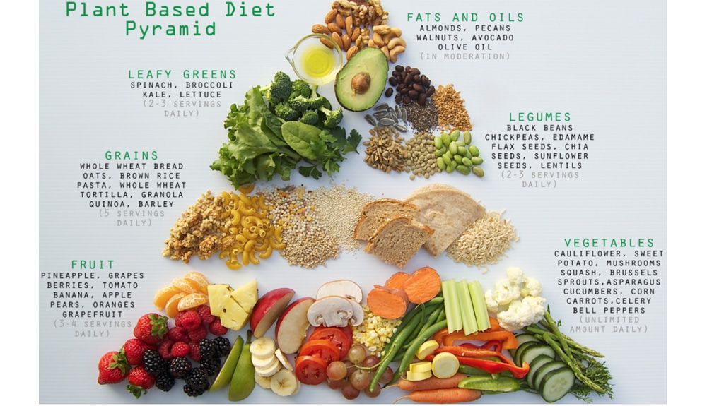 Pirámide de la Dieta Plant Based