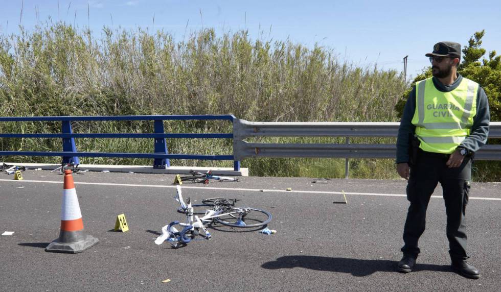 Muere un ciclista en Navarra atropellado por un conductor ebrio que se dio a la fuga.