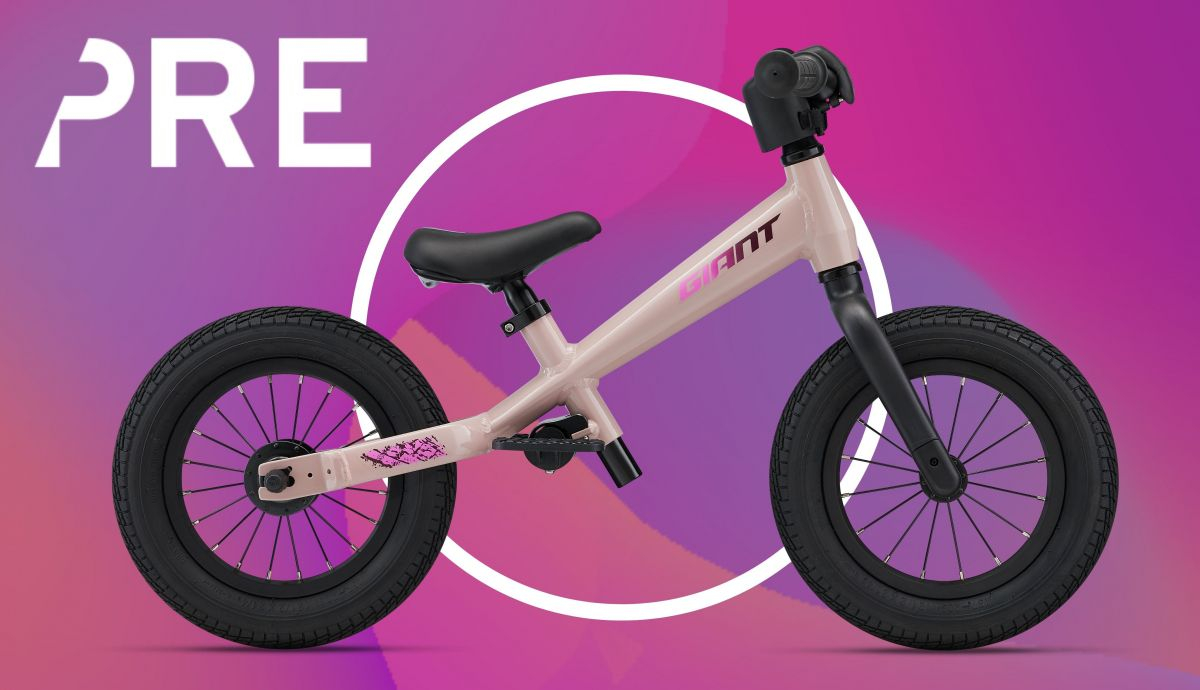 Bicicleta de equilibrio para niños Giant Pre 22 en rosa