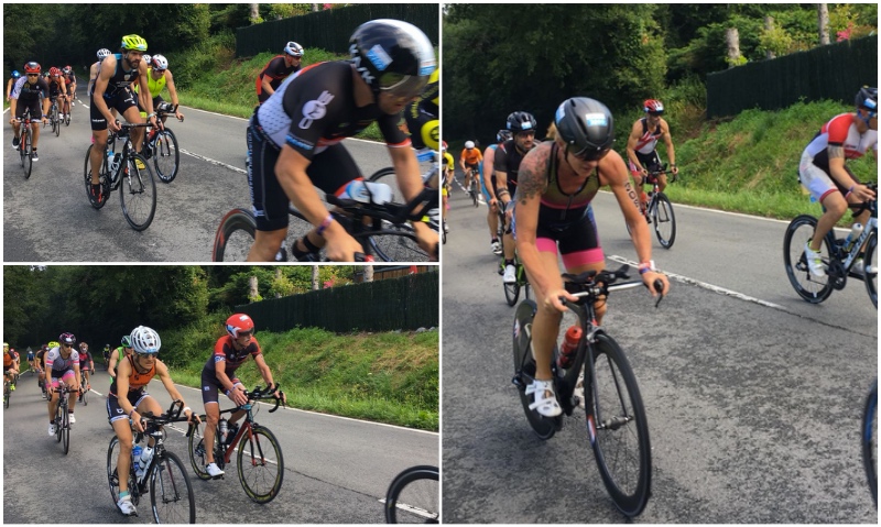 Segmento de ciclismo del Triathlon Vitoria-Gasteiz 2018.