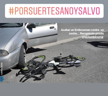 Víctor del Corral, atropellado en plena carrera en el Embrunman