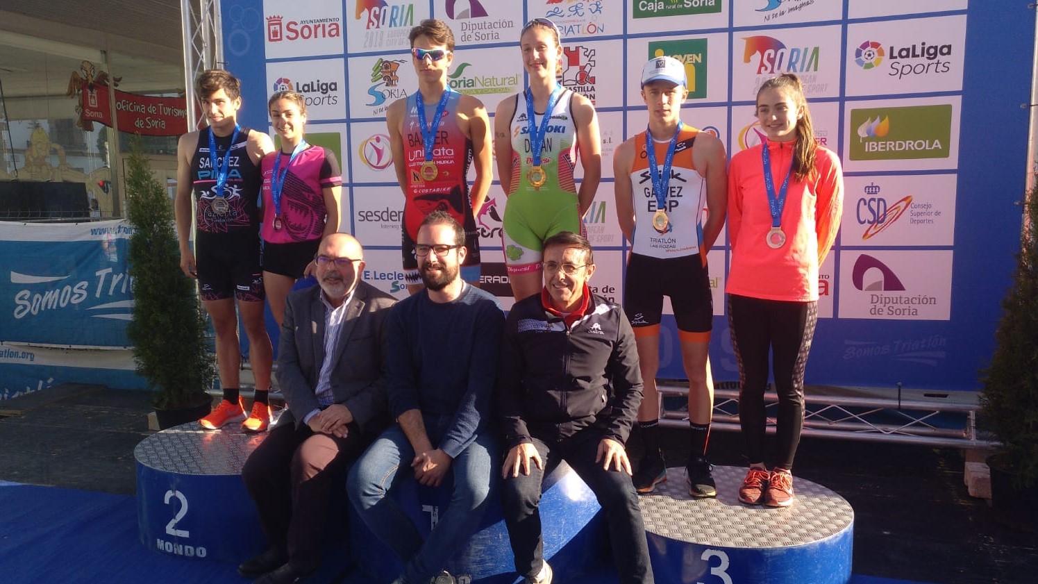 Irene Loizate y Antonio Benito, campeones de España de Duatlón
