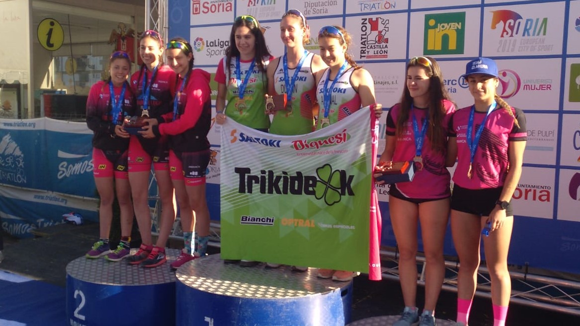 Irene Loizate y Antonio Benito, campeones de España de Duatlón