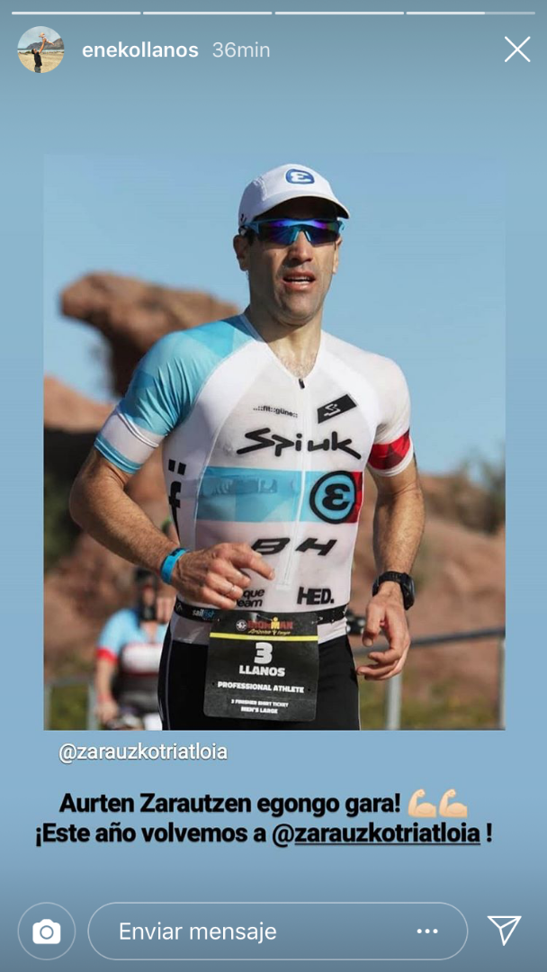 Eneko Llanos, Mr Txapela, regresa al Triatlón de Zarautz