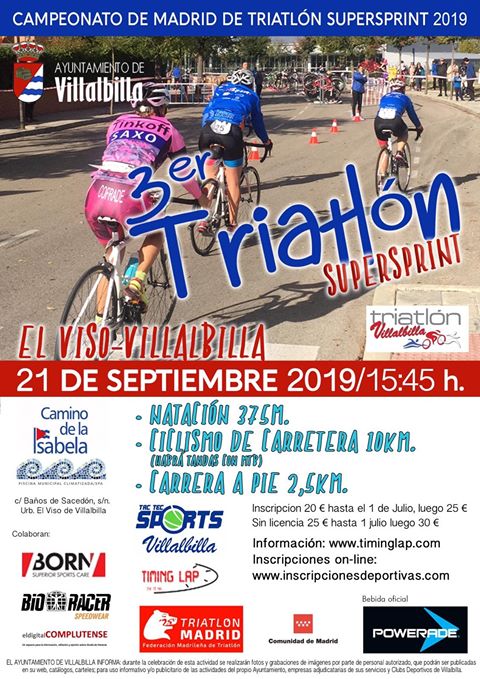 Llega la 3ª edición del Triatlón El Viso-Villalbilla: CTO de Madrid Supersprint