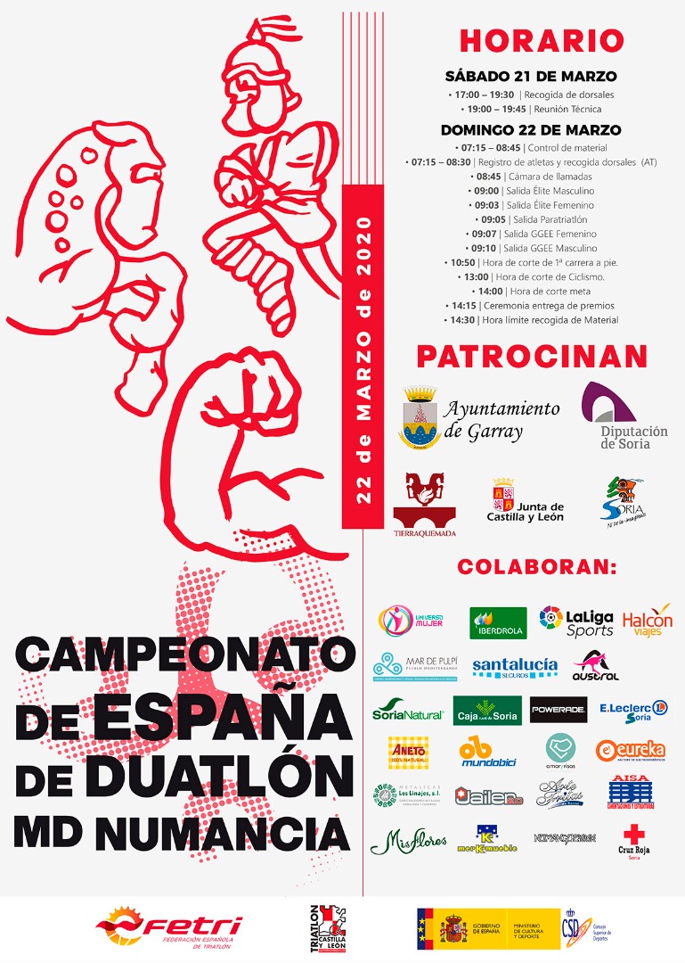 Garray se volcará con el Campeonato de España de Duatlón MD 2020 Garray se volcará con el Campeonato de España de Duatlón MD 2020